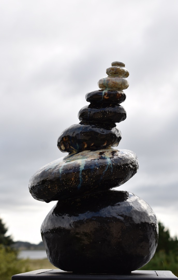 Stentøjsskulptur Balance i Livet 
